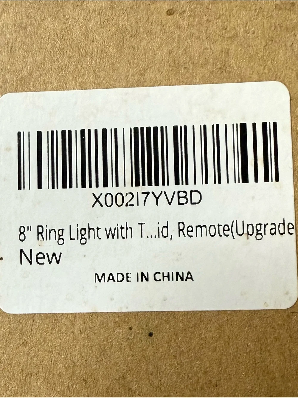 8.0-inch Selfie Ring Light with Tripod Stand - Black